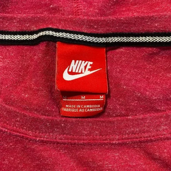 Nike Swoosh Logo Graphic Pullover Sweatshirt Pink - Picture 3 of 5